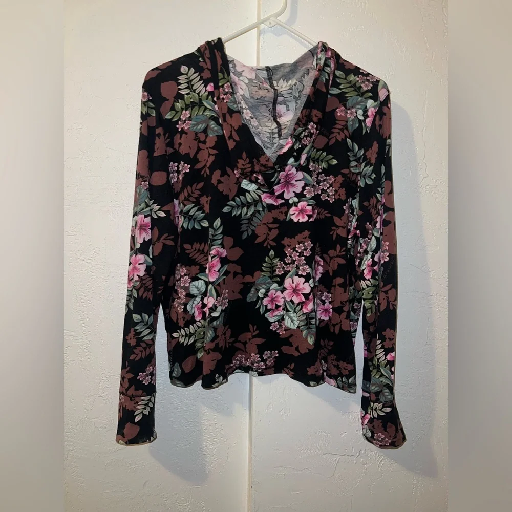 Calvin Klein Performance Floral Hoodie - Picture 2 of 8